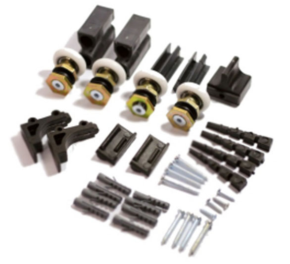 Kit Engenharia com roldana metálica 4 folhas